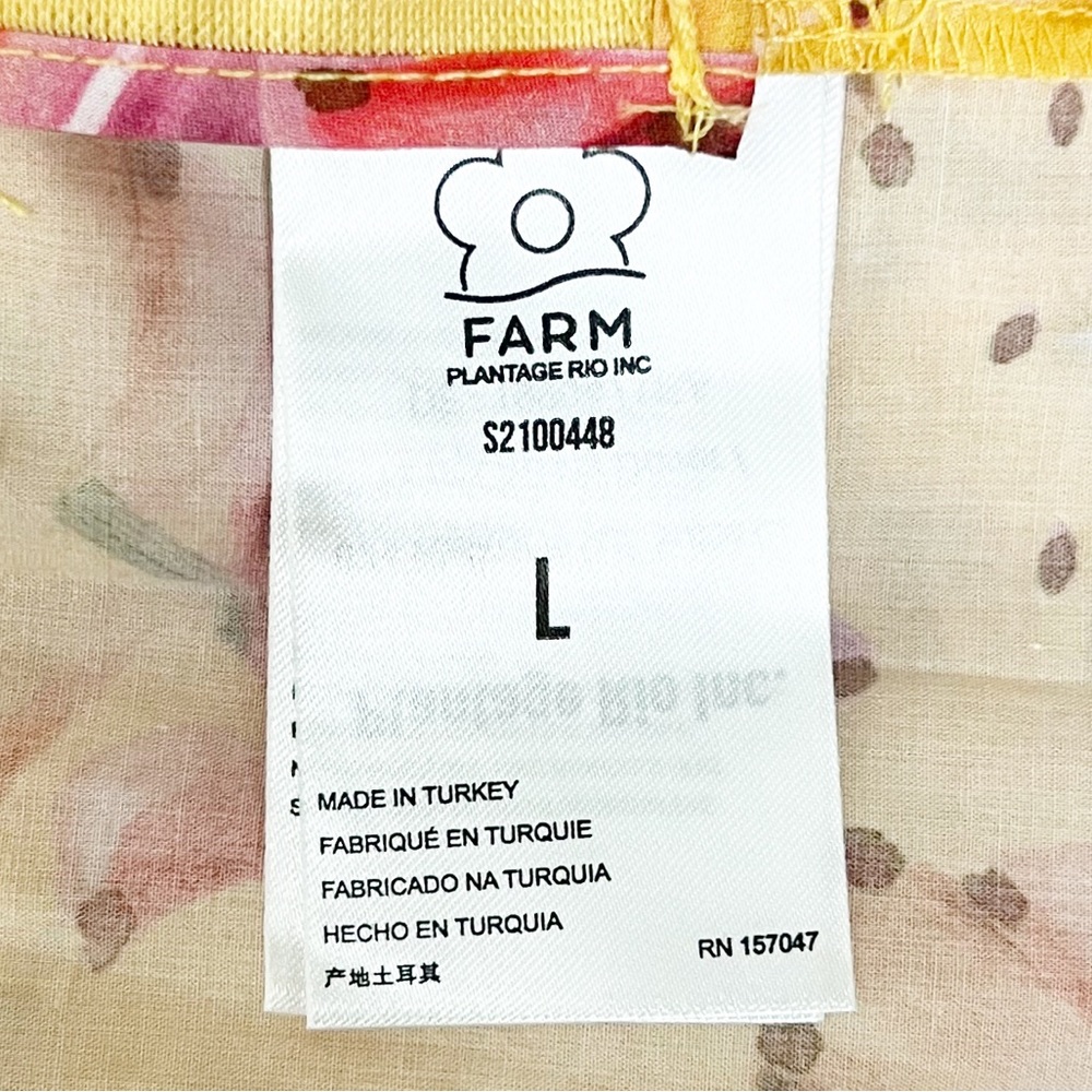 Farm Rio Banana Sunshine Bow Top Jumper L - Picture 9 of 11